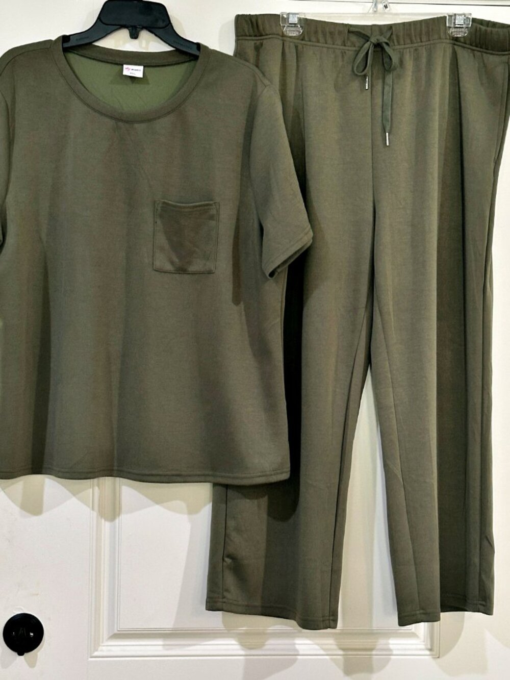 Wiholl Womens XXL 2 Piece Lounge Sets Lot of 2 Plum Olive 4 Pieces Soft Stretch - Picture 3 of 8